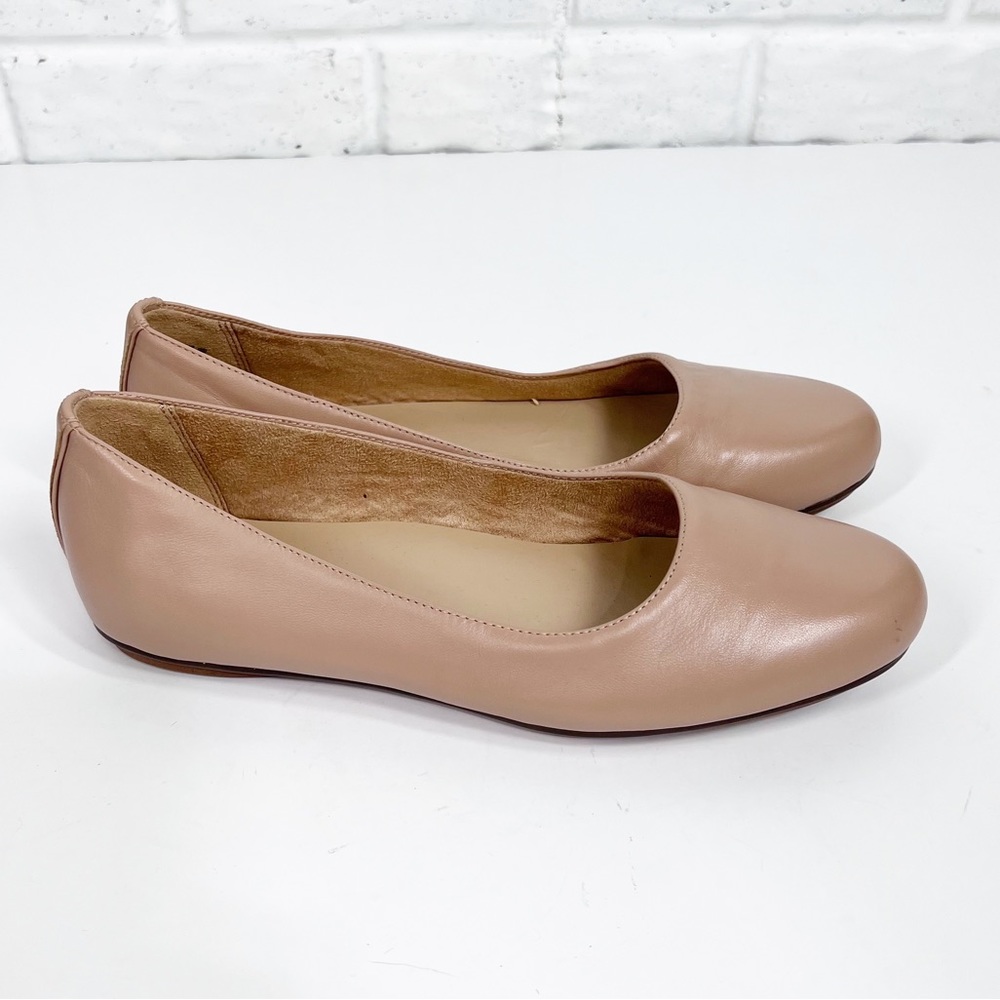 NATURALIZER Maxwell Nude light tan leather ballet flat